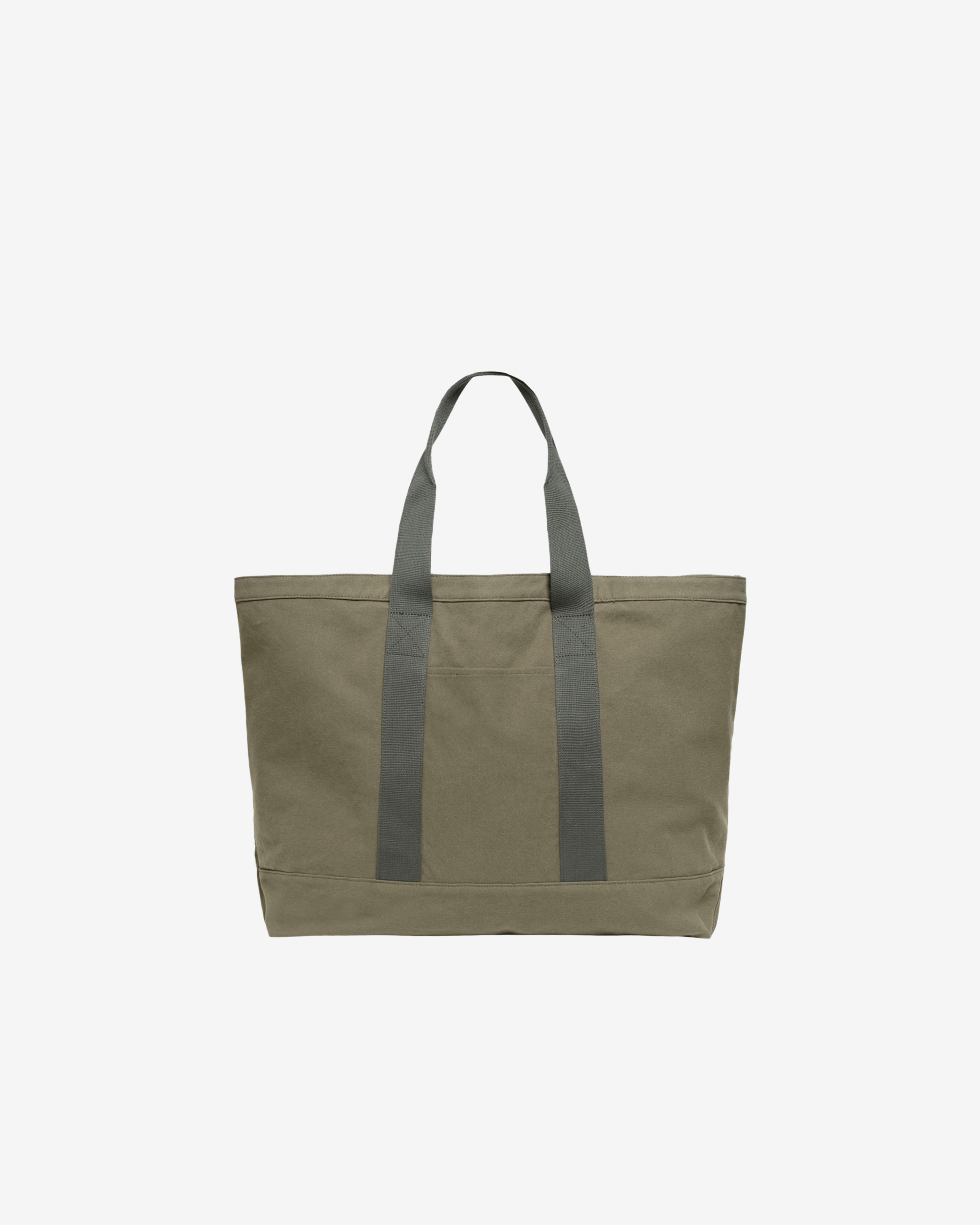 Stüssy: Men's Canvas Extra Large Tote Bag (Green) | DSMNY E-SHOP