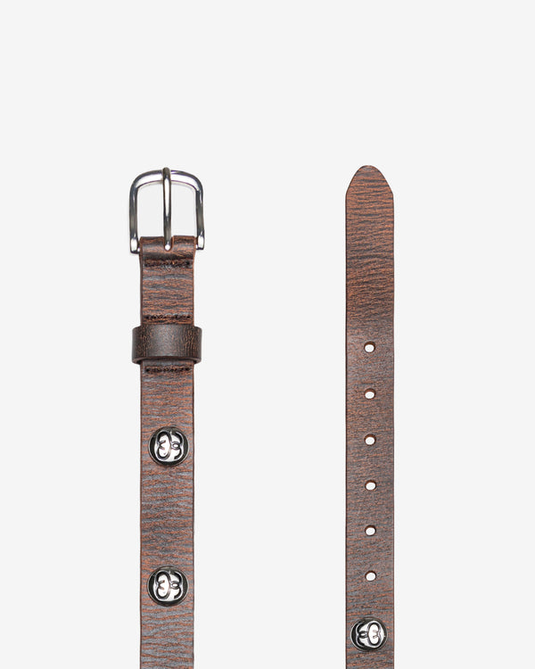 Stüssy - SS-Link Studded Belt - (Distressed Brown)