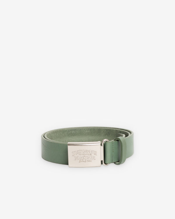 Stüssy - Men's Workgear Buckle Belt - (Green)