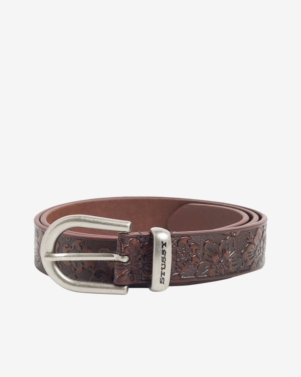 Stüssy - Leather Hawaiian Belt - (Brown)