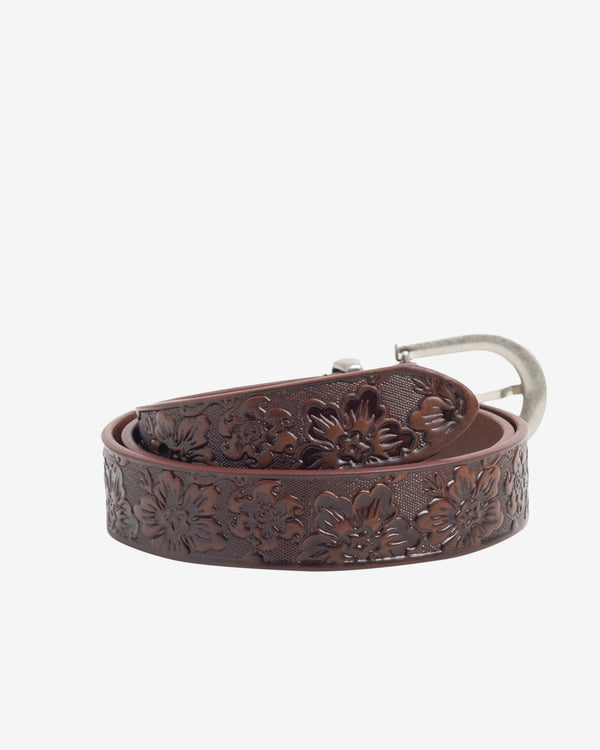 Stüssy - Leather Hawaiian Belt - (Brown)