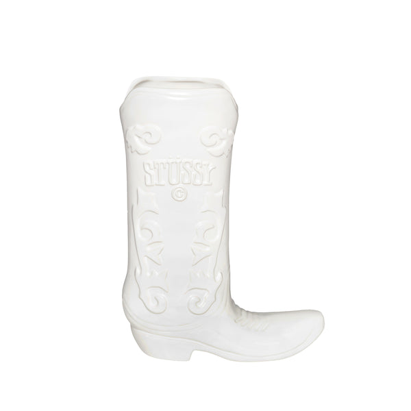 Stussy - Ceramic Boot Vase - (Ceramic White)