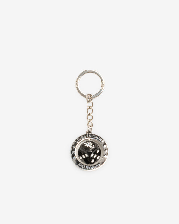 Stüssy - Spinning Dice Keychain - (Silver)