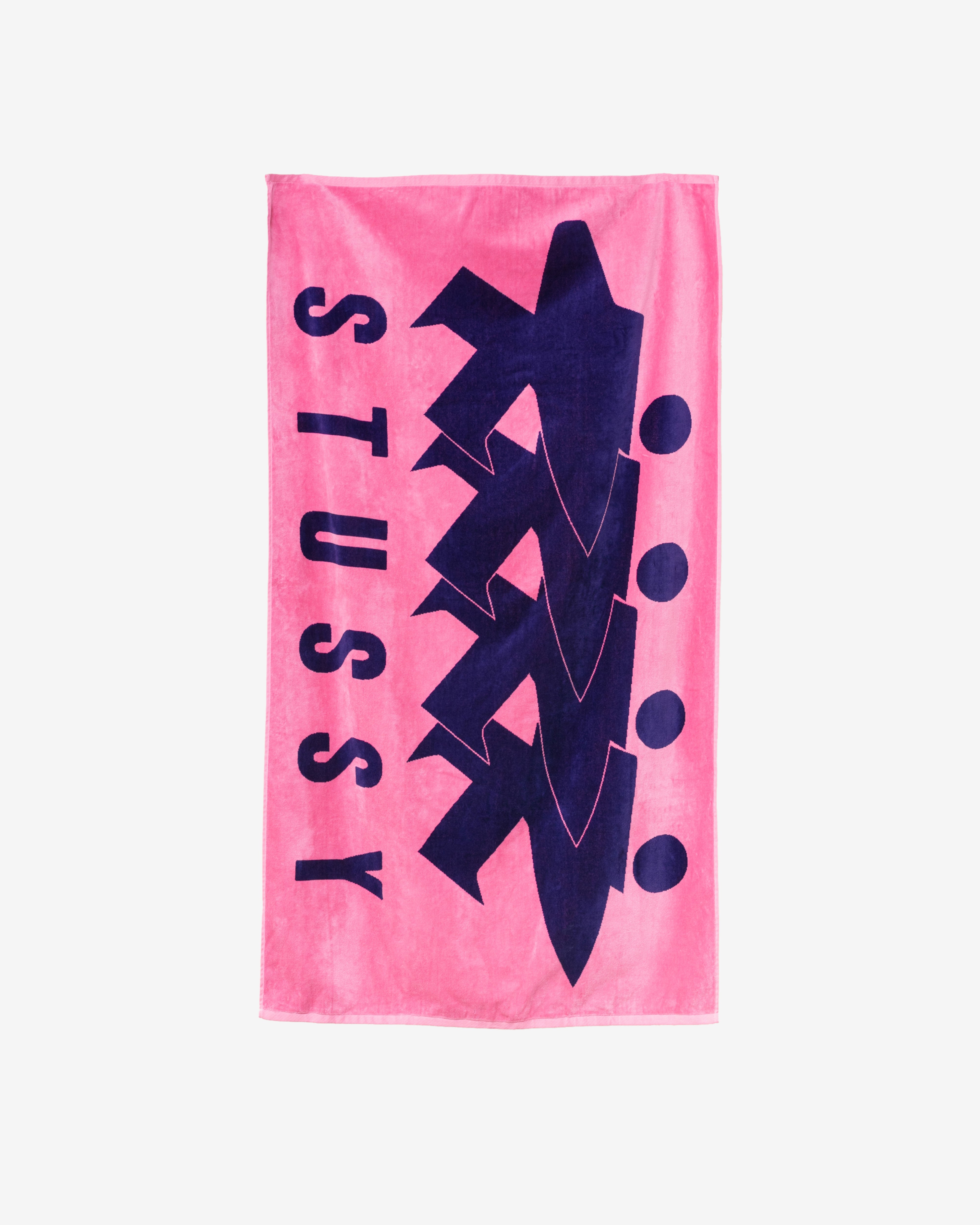 Stüssy: Men's Surfman Beach Towel (Pink) | DSMNY E-SHOP