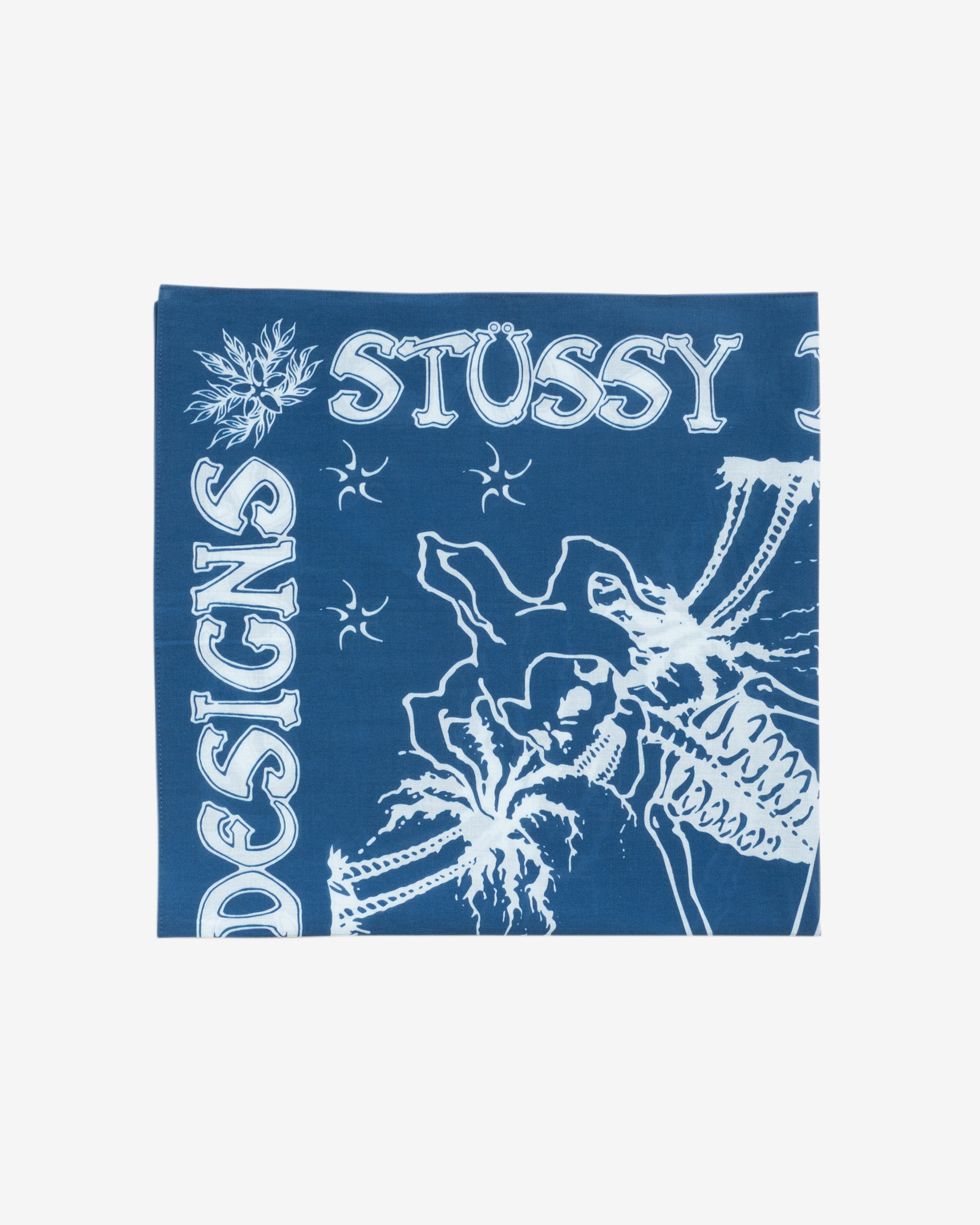 Stüssy: Men's Surf Joker Bandana (Blue) | DSMNY E-SHOP