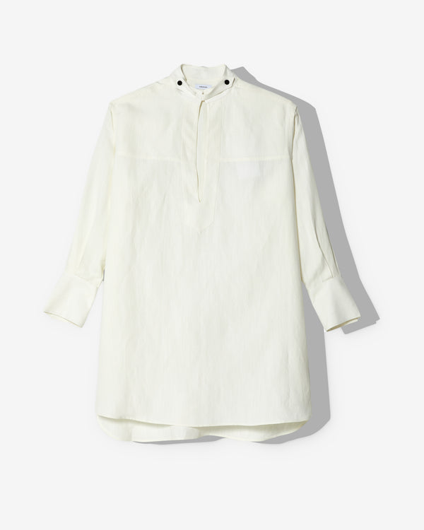 Ferragamo - Women's Sustainable Linen Toil Dress - (White)