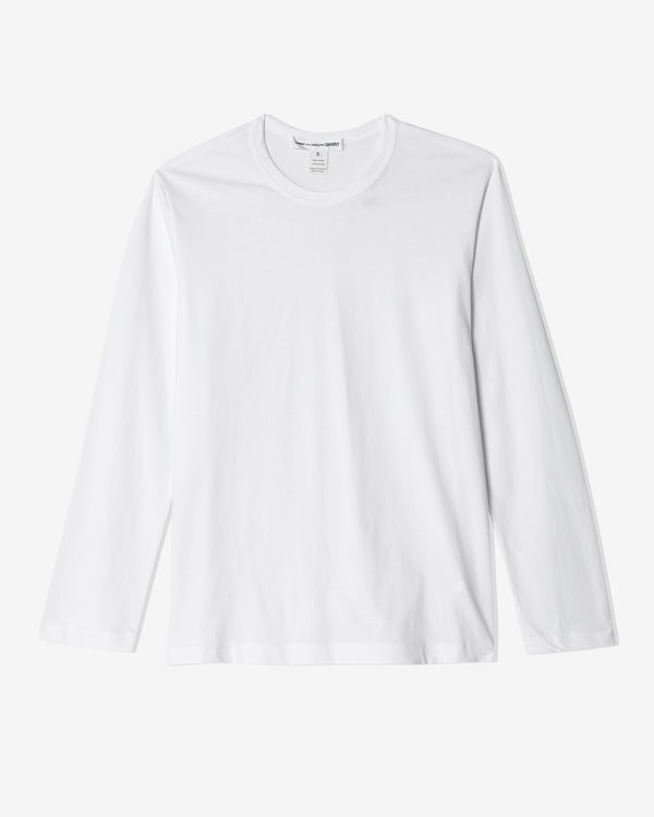 CDG Shirt Forever - Men's Long Sleeve Tee Shirt - (White)