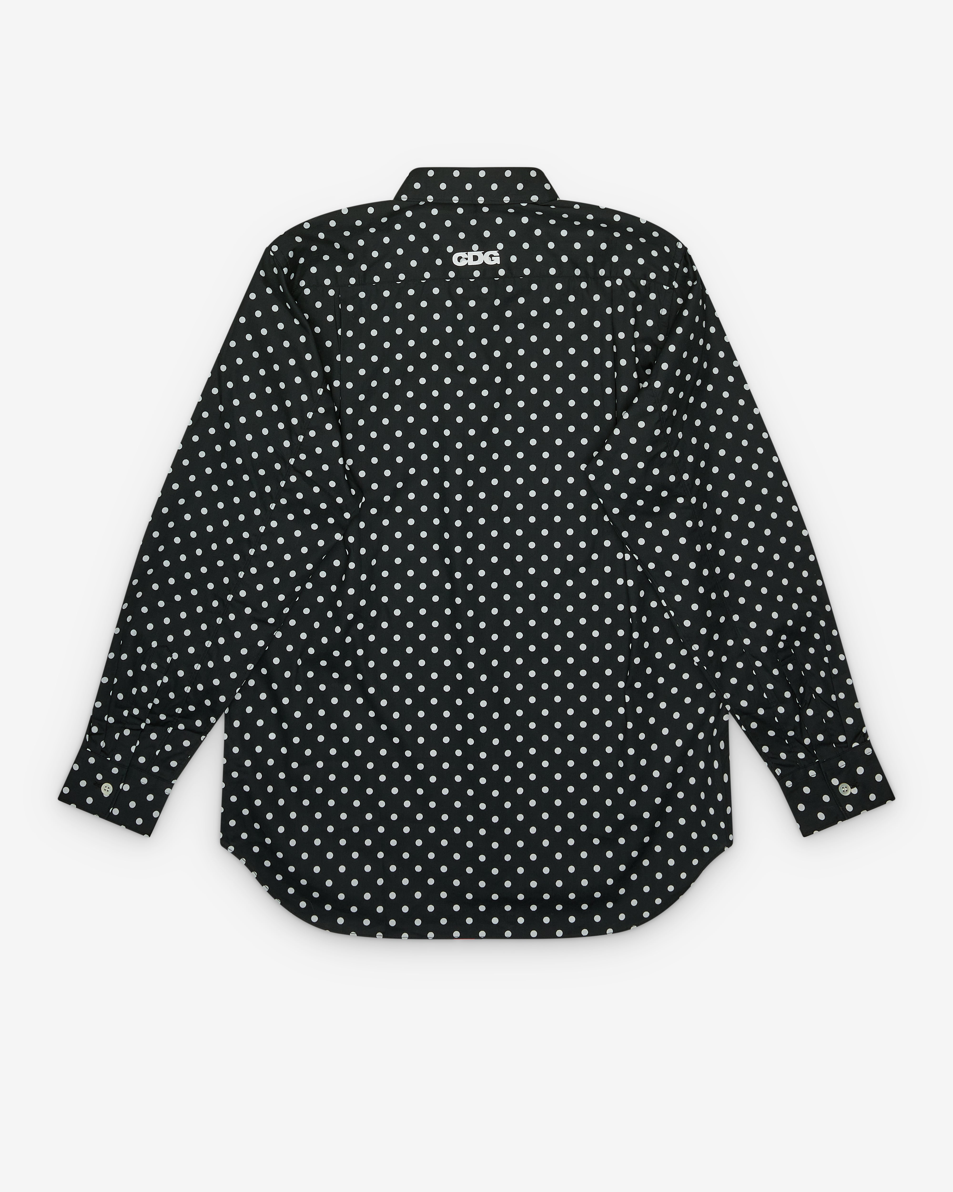 CDG: Broad Dot Shirt (Black) | DSMNY E-SHOP