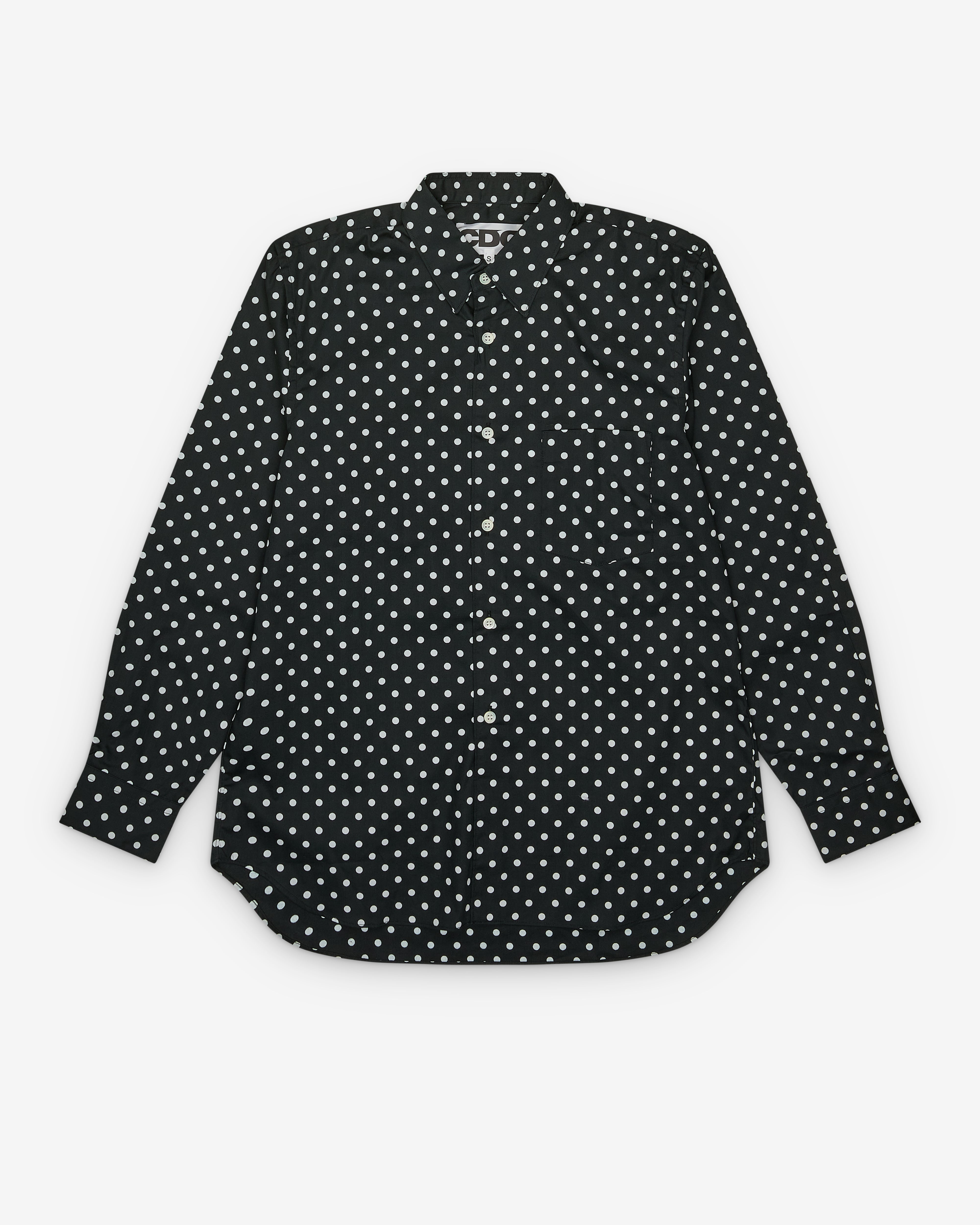 CDG: Broad Dot Shirt (Black) | DSMNY E-SHOP