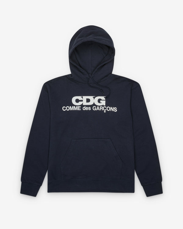 CDG - Logo Hooded Sweatshirt - (Navy)