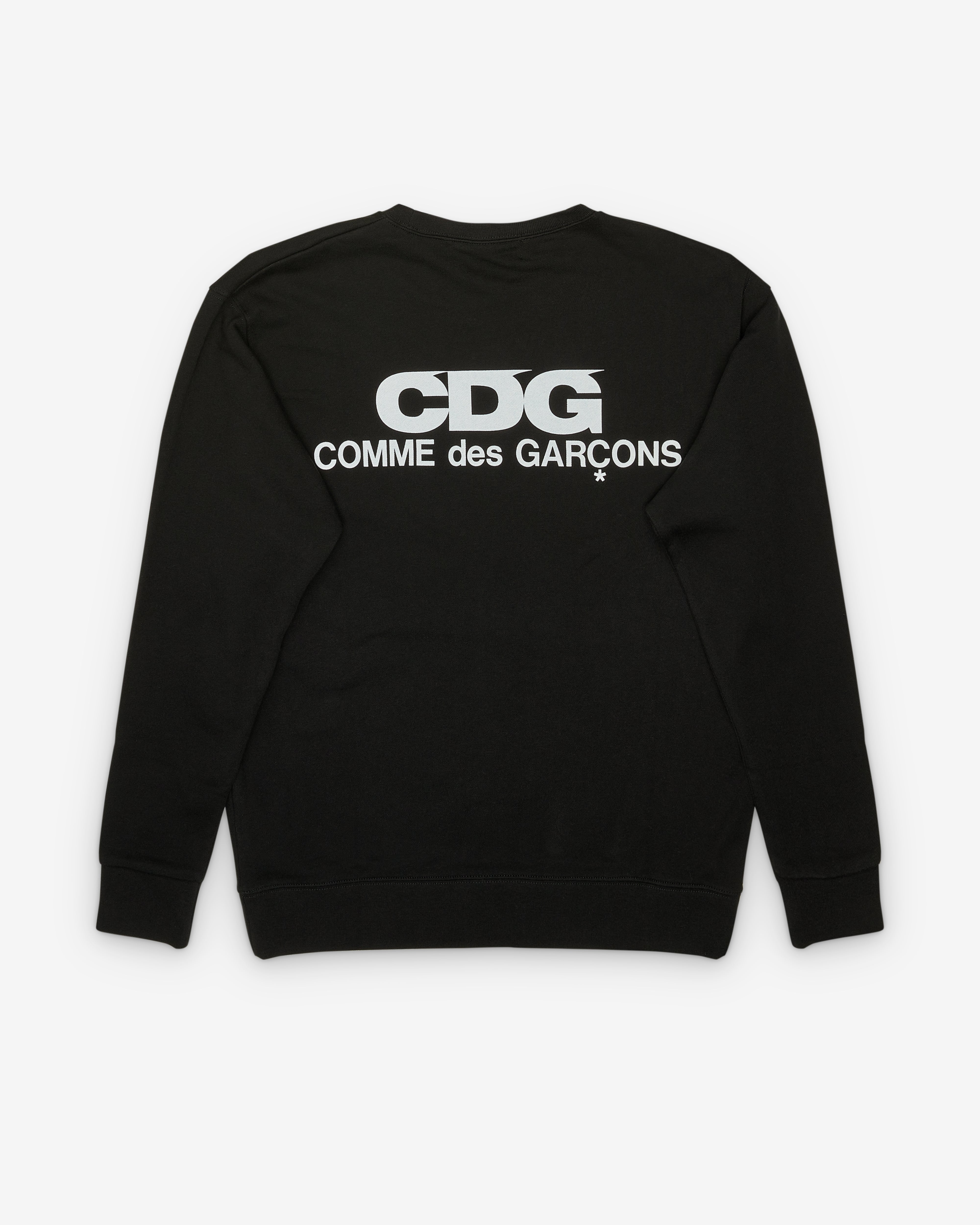 CDG: Logo Crew Neck Sweatshirt (Black) | DSMNY E-SHOP