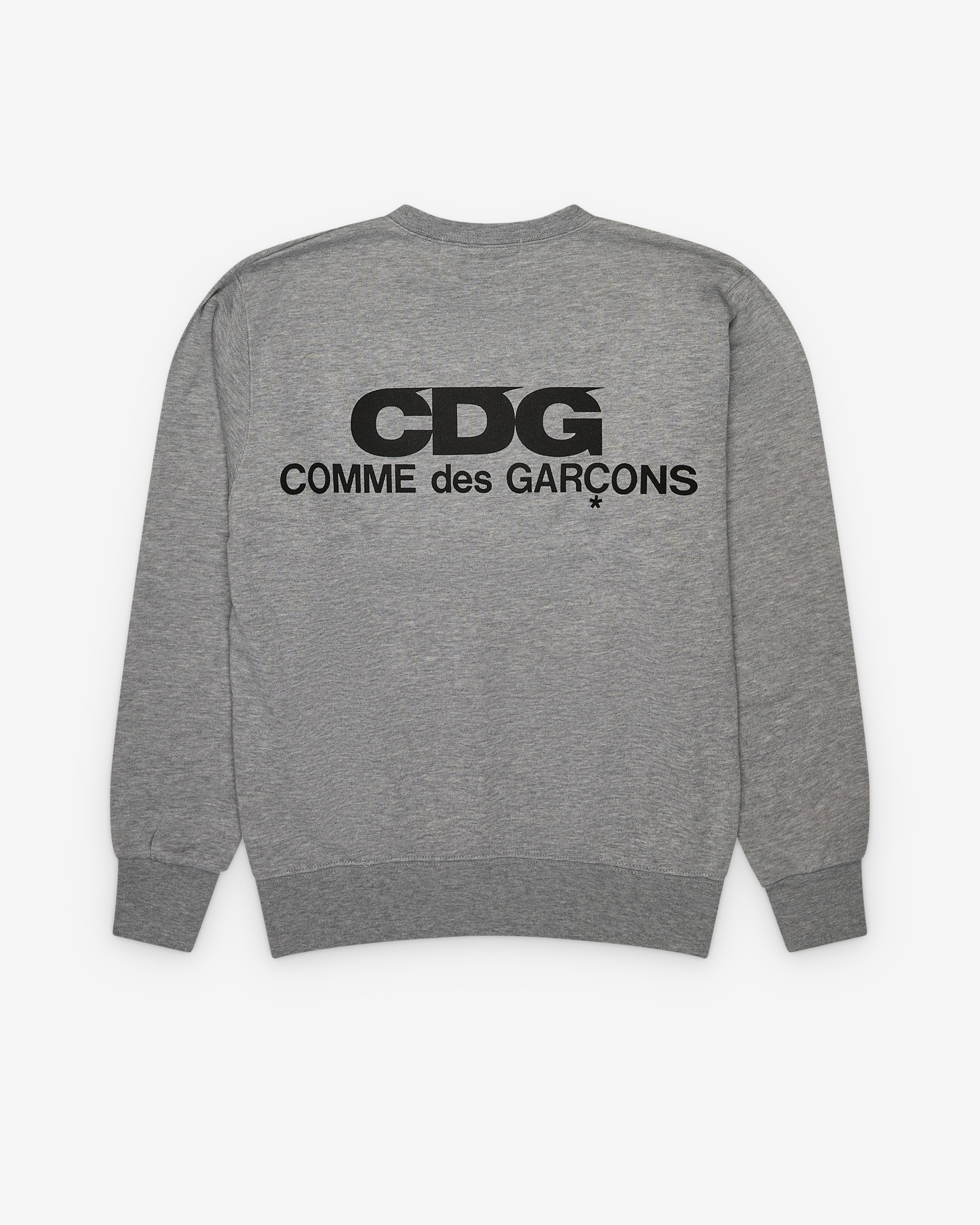 CDG: Logo Crew Neck Sweatshirt (Grey) | DSMNY E-SHOP
