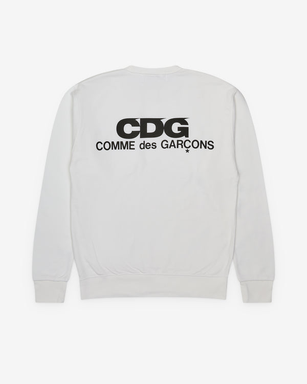 CDG - Logo Crew Neck Sweatshirt - (White)
