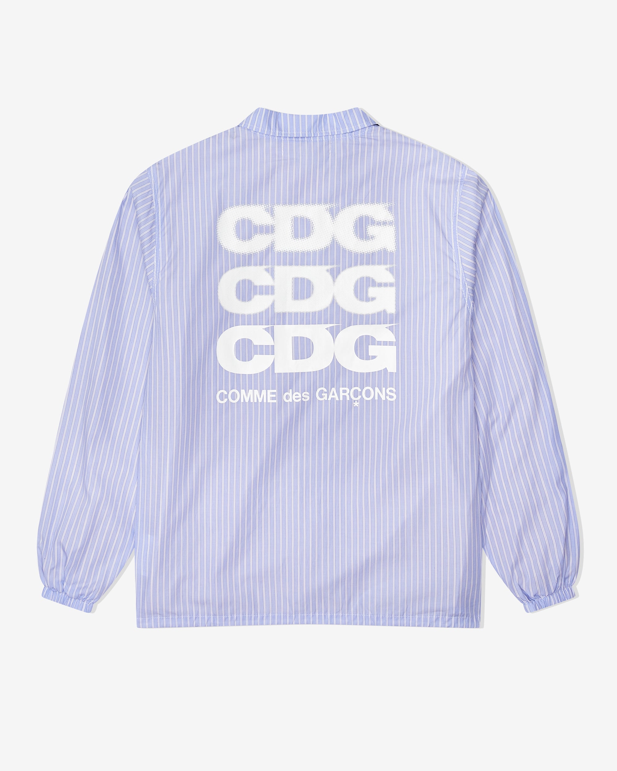 CDG Coach Jacket (Light Blue Stripe) - Main Image