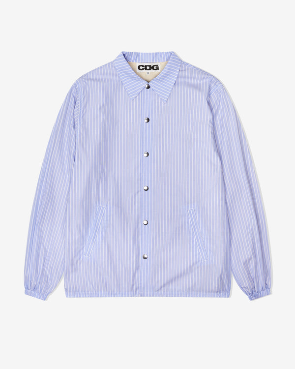 CDG - Coach Jacket - (Light Blue Stripe)