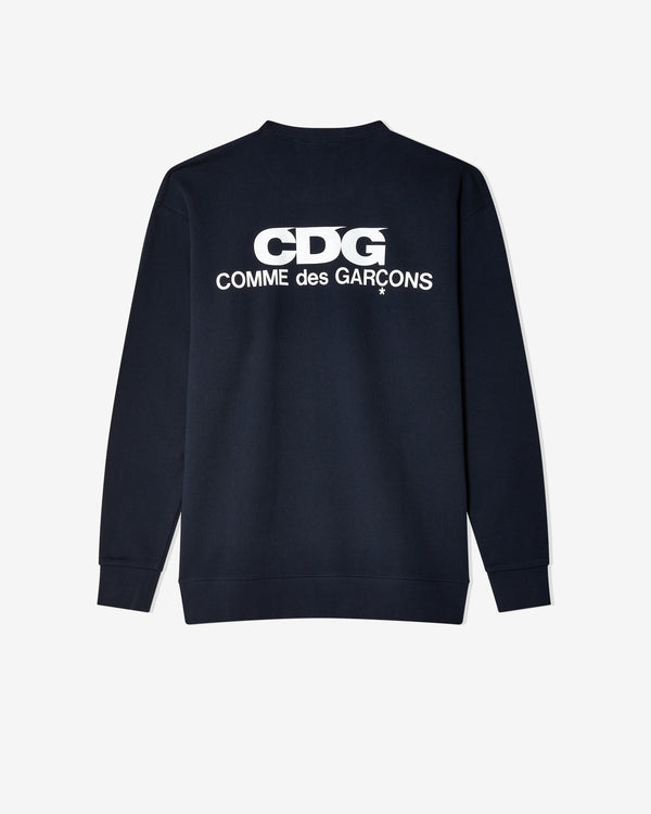 CDG - Logo Crew Neck Sweatshirt - (Navy)