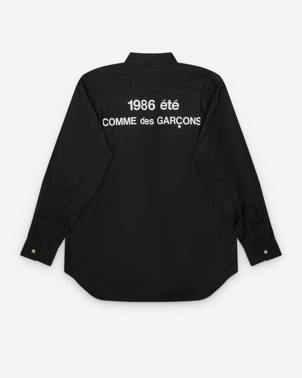 CDG - 1986 Été Staff Shirt - (Black)