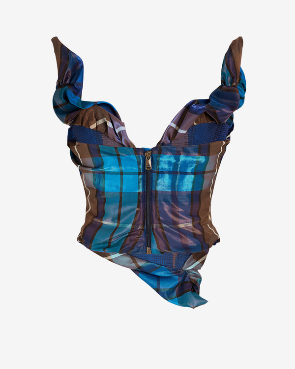 Vivienne Westwood - Women's On Point Corset - (Shiny Blue)