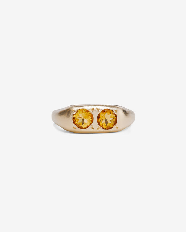 Seb Brown - Women's Citrine Puff Pill - (9K Yellow Gold)