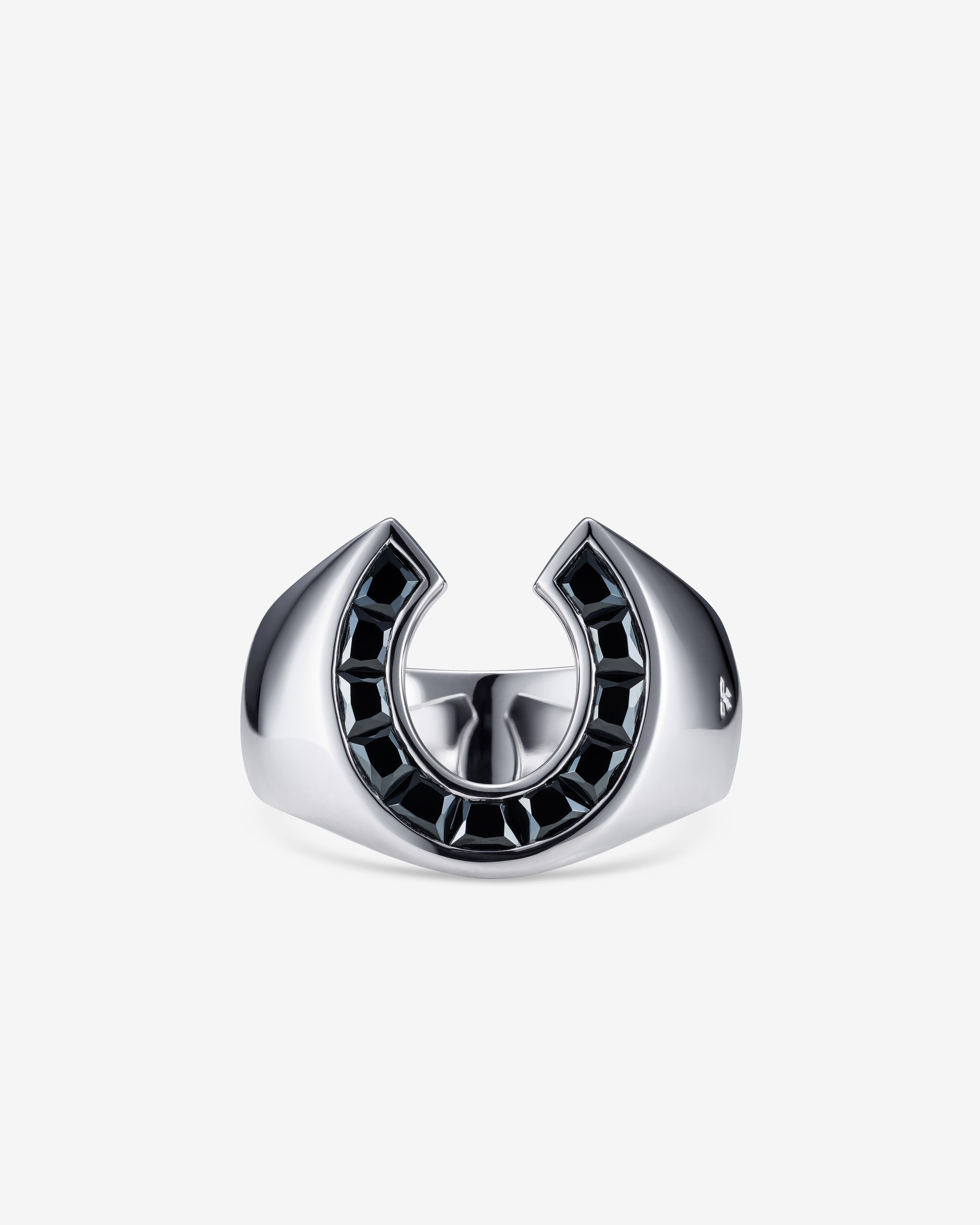 Tom Wood: Felix Ring Black Spinel (Silver) | DSMNY E-SHOP
