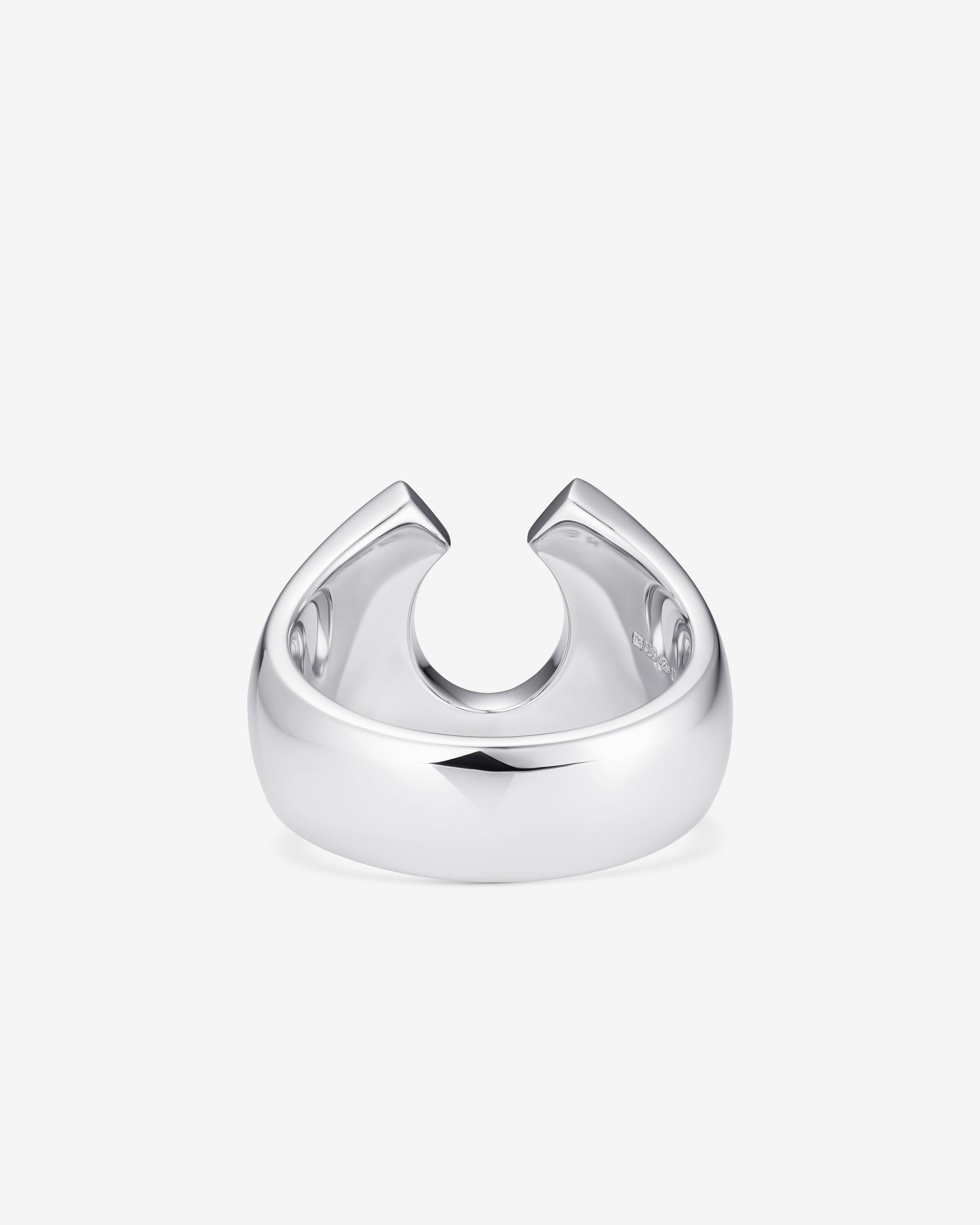 Tom Wood: Felix Ring Black Spinel (Silver) | DSMNY E-SHOP