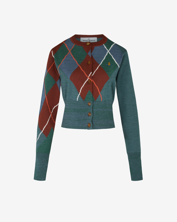 Vivienne Westwood - Women's Argyle Cropped Cardigan - (Multi)