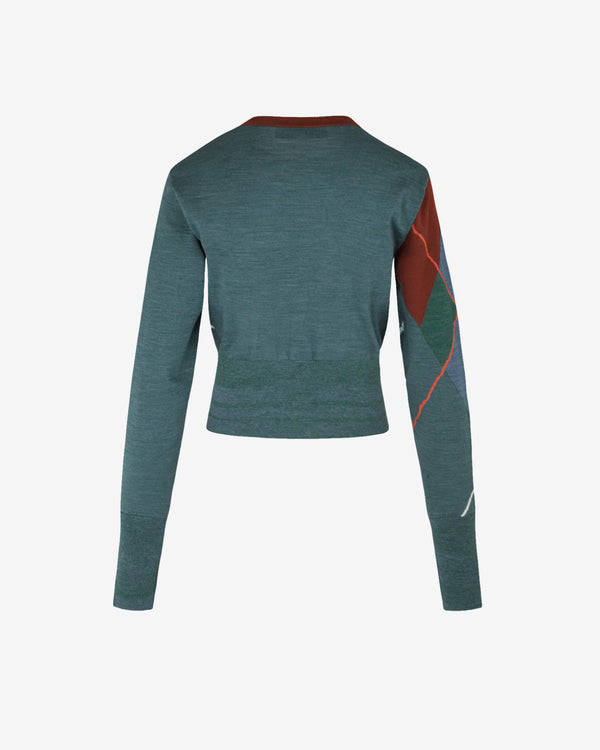 Vivienne Westwood - Women's Argyle Cropped Cardigan - (Multi)