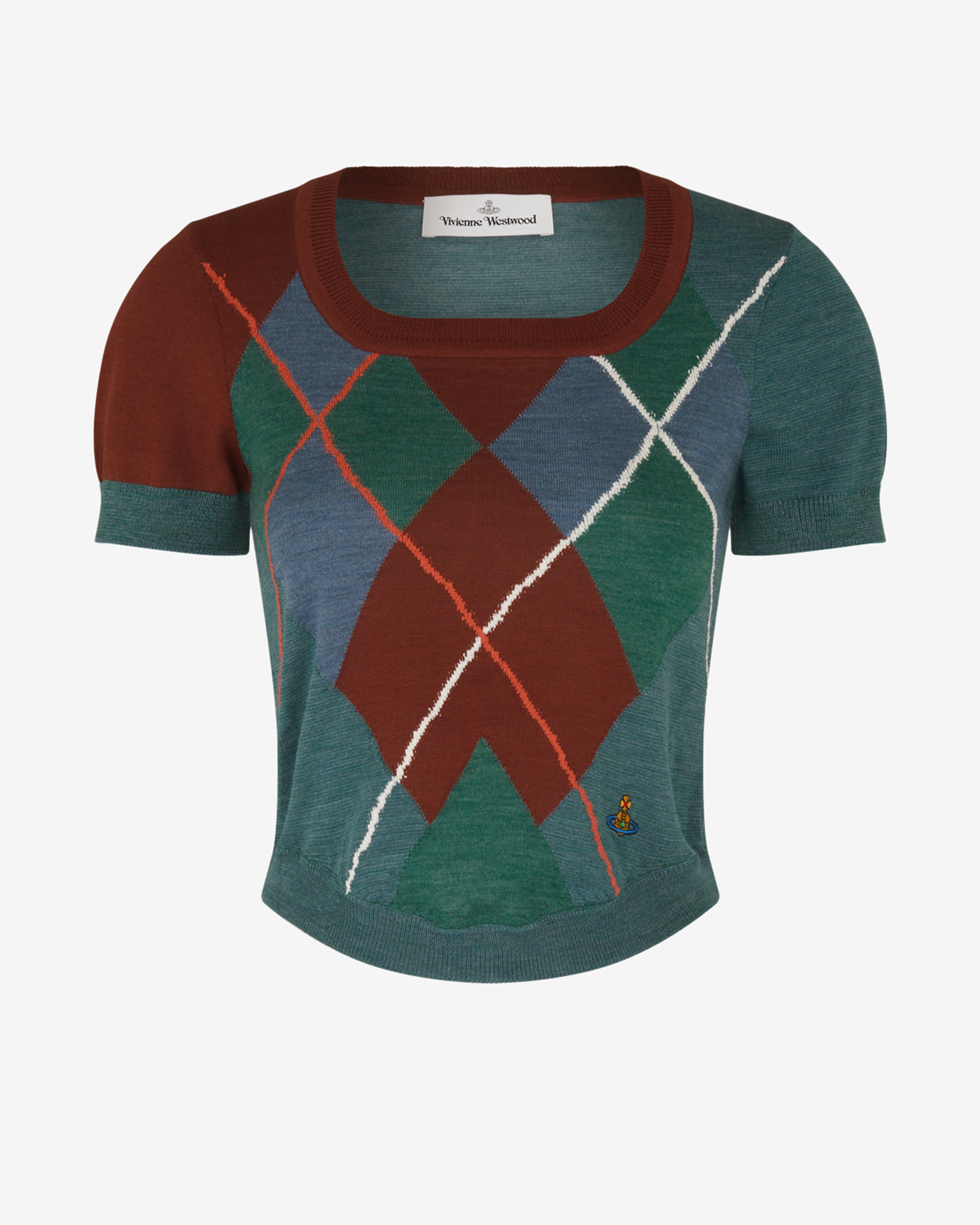 vivian westwoodトップス Vivienne Westwood: Women's Argyle Bodice Tee (Multi) | DSMNY E-SHOP