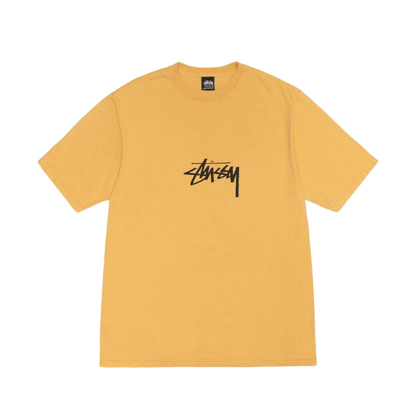 Stüssy - Men's Small Stock Pig. Dyed Tee - (Honey)