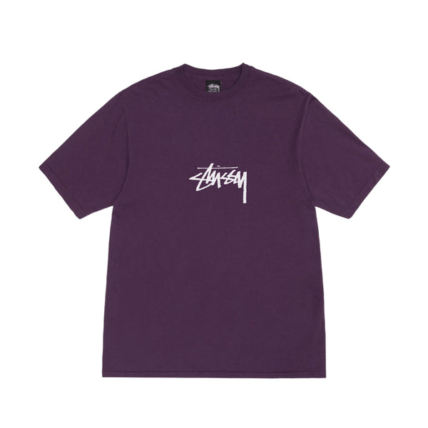 Stüssy - Men's Small Stock Pig. Dyed Tee - (Purple)