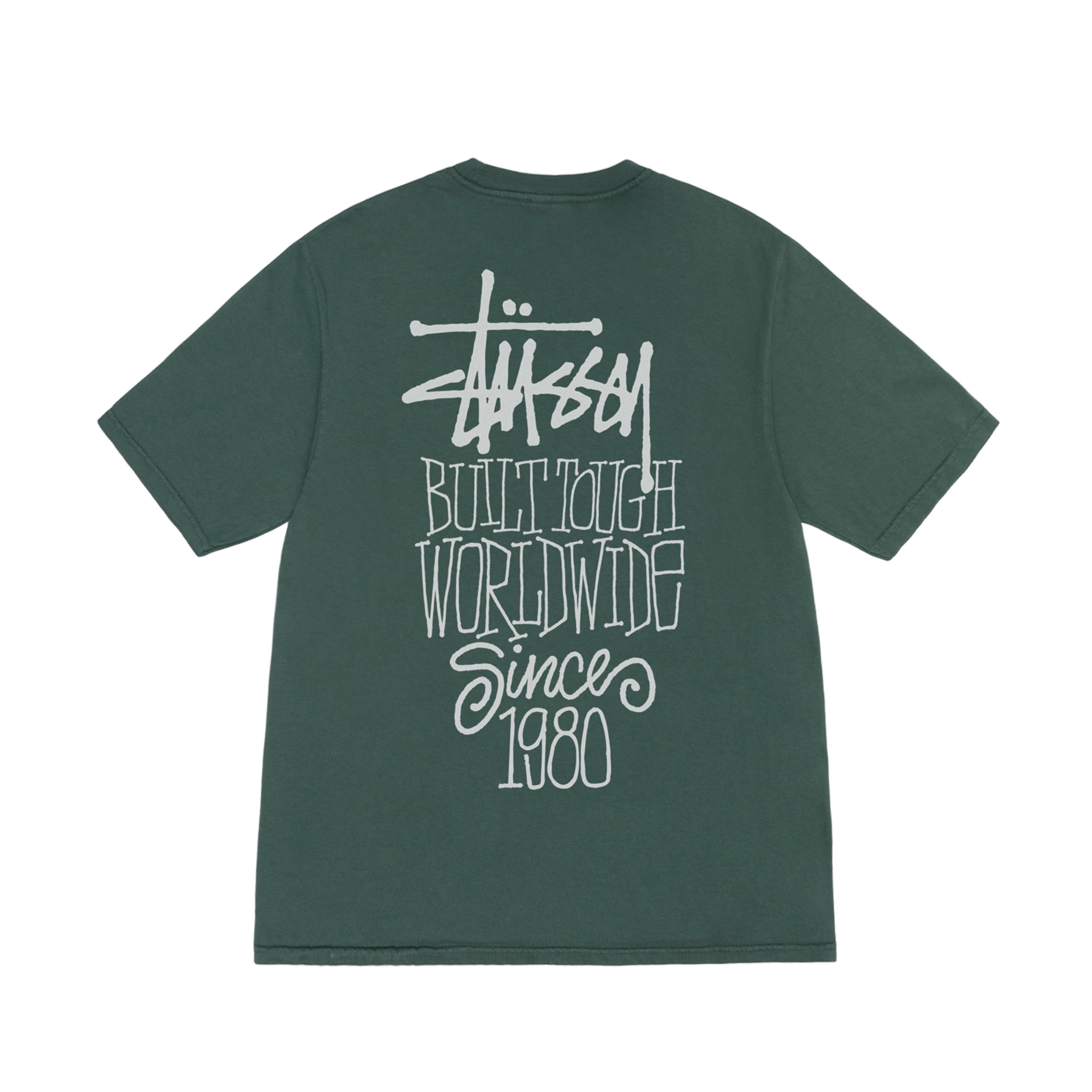 Stüssy - Men's Built Tough Pig. Dyed Tee - (Forest)