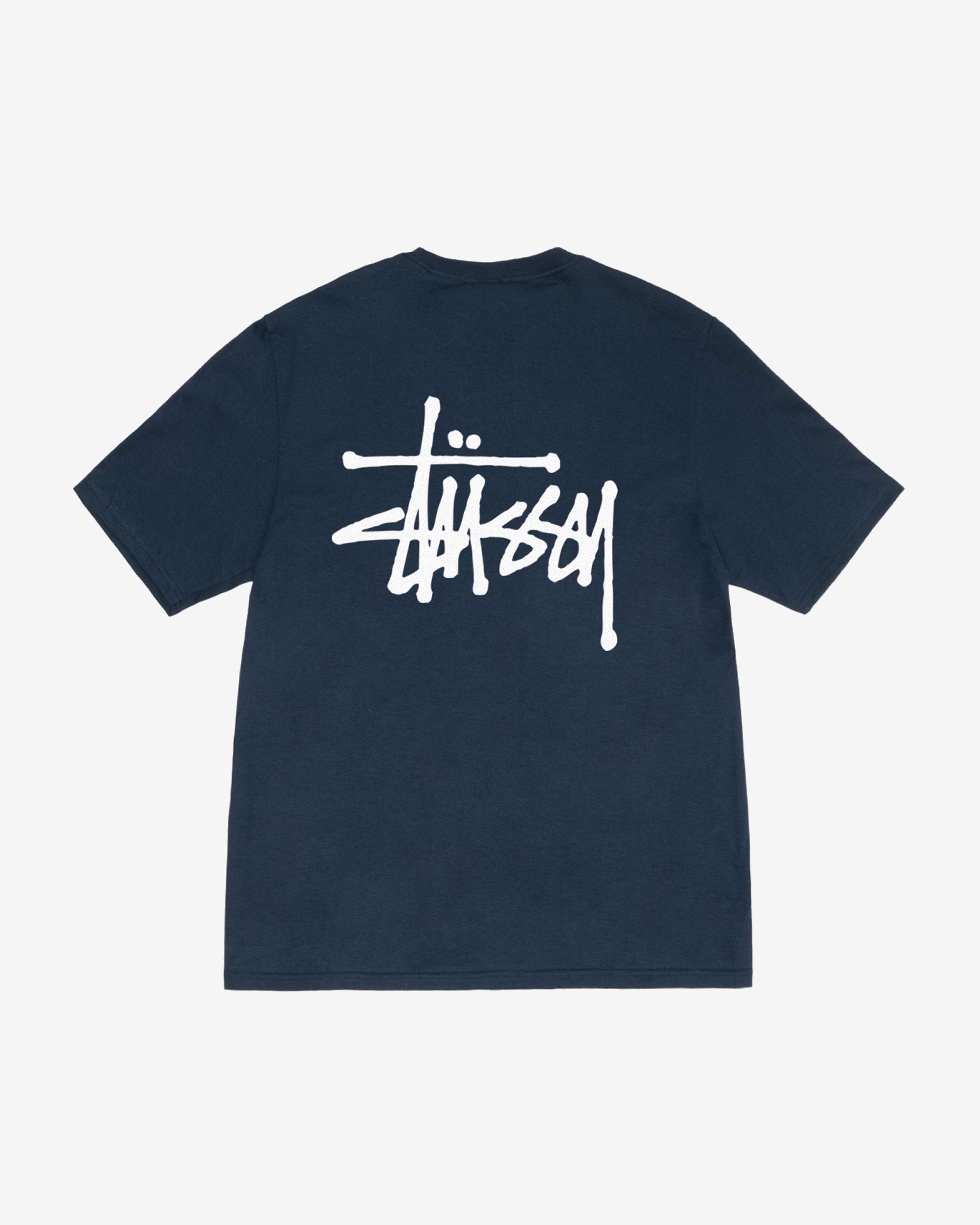 Stüssy: Men's Basic Stussy T-Shirt (Navy) | DSMNY E-SHOP