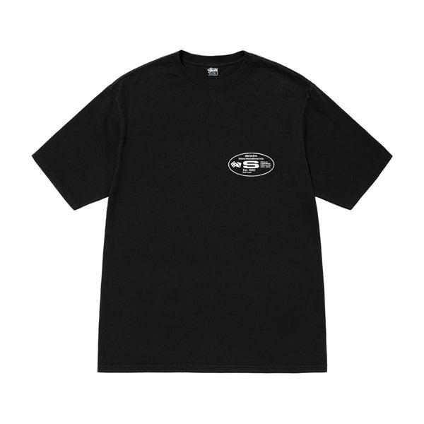 Stüssy - Oval Corp. Pig. Dyed Tee - (Black)