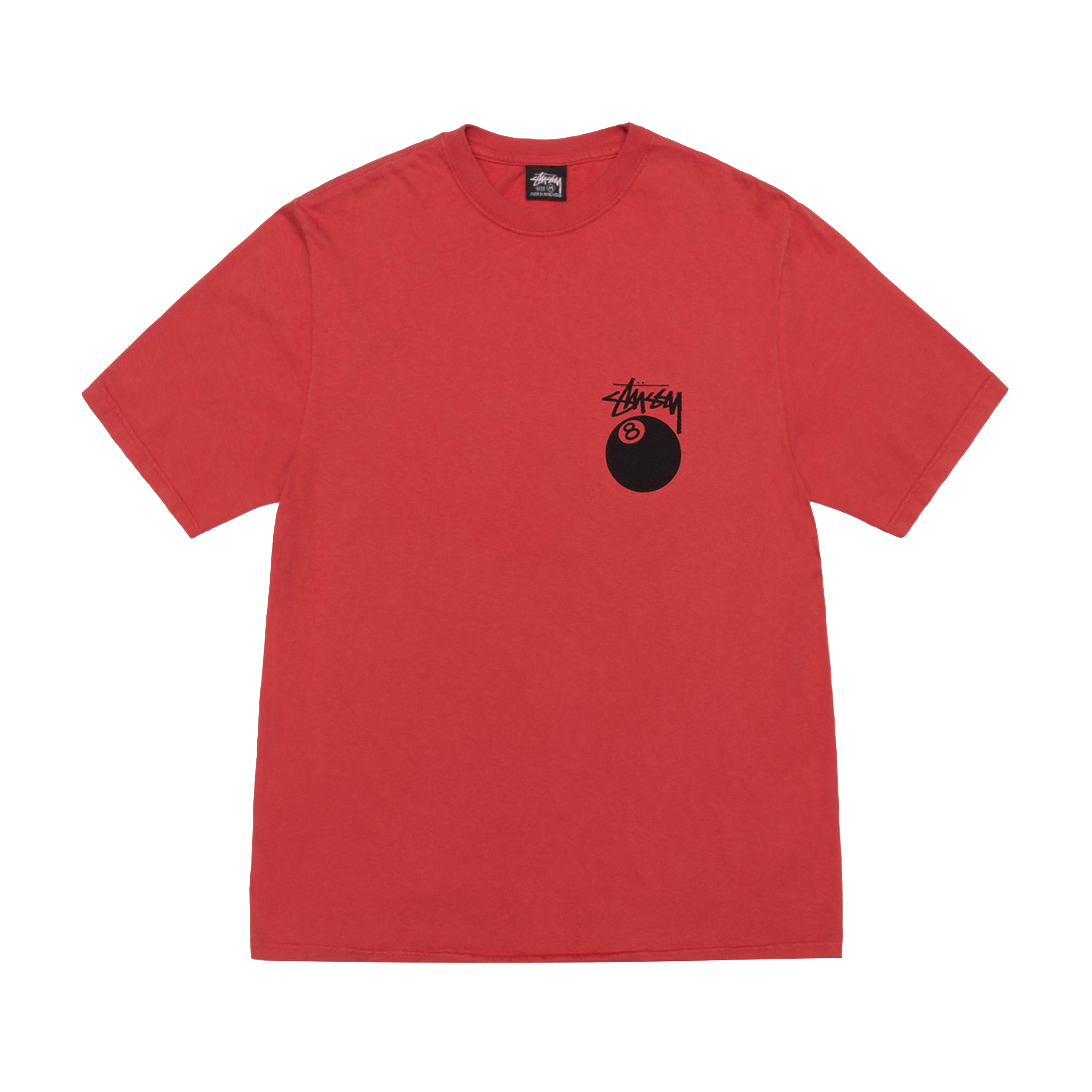 Stüssy - Men's 8 Ball Pig. Dyed T-Shirt - (Guava)