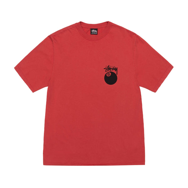 Stüssy - Men's 8 Ball Pig. Dyed T-Shirt - (Guava)