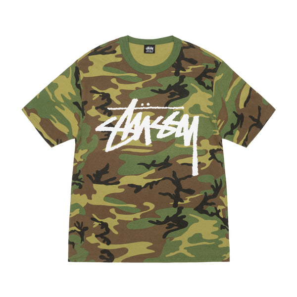 Stüssy - Men's Stock Camo Tee - (Camo/White)