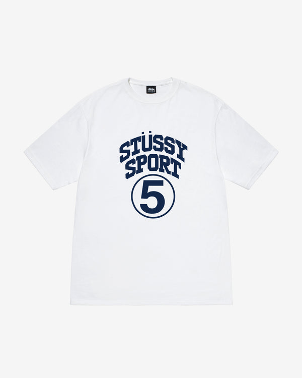 Stussy - Men's 5 Sport Tee - (White)