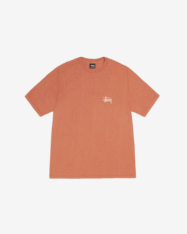 Stüssy - Men's Built In Usa Pig. Dyed T-Shirt - (Rust)