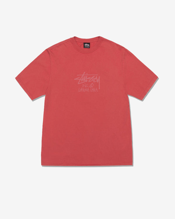 Stüssy - Men's Laguna USA PIG. Dyed T-Shirt - (Guava)