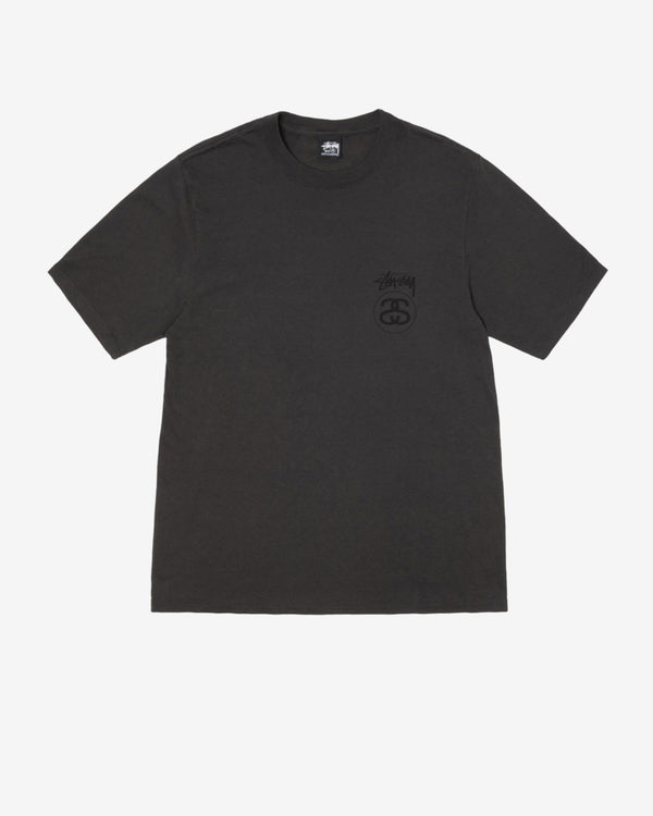 Stüssy - Men's Stock Link Pig. Dyed T-Shirt - (Faded Black)