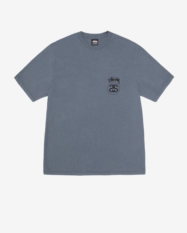 Stüssy - Men's Stock Link Pig. Dyed T-Shirt - (Navy)