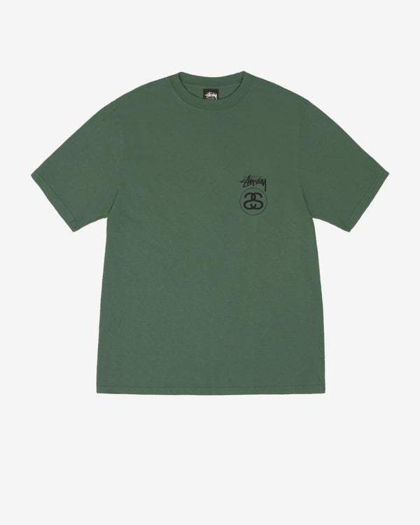 Stüssy - Men's Stock Link Pig. Dyed T-Shirt - (Pine)