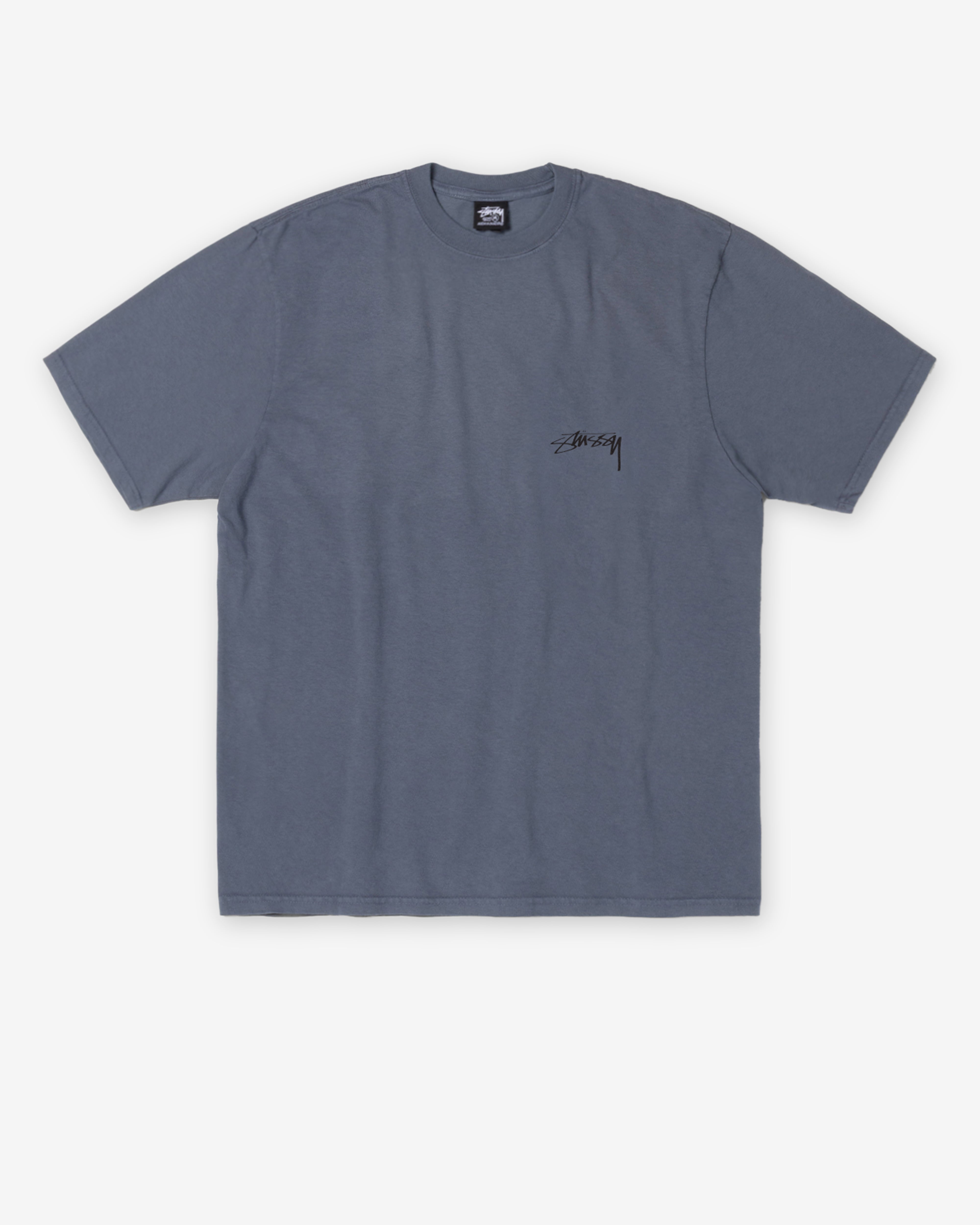 Stüssy: Men's Serpent Pig. Dyed T-Shirt (Navy) | DSMNY E-SHOP