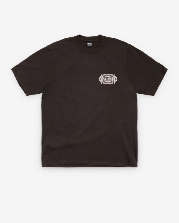 Stüssy - Men's Champion Oval Pigmentment Dyed T-Shirt - (Faded Black)