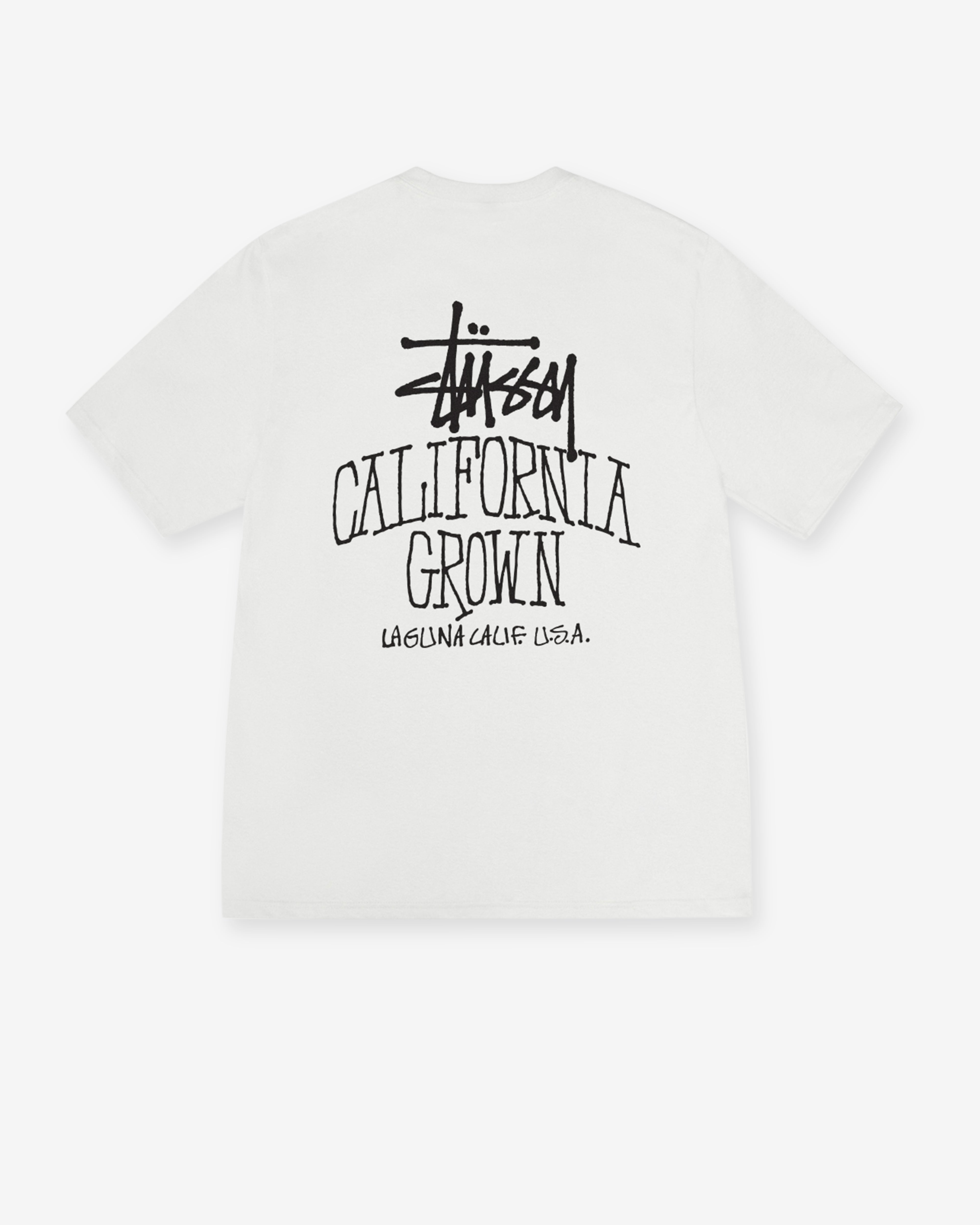Stüssy: Men's Cali Grown Pig. Dyed T-Shirt (Natural) | DSMNY E-SHOP