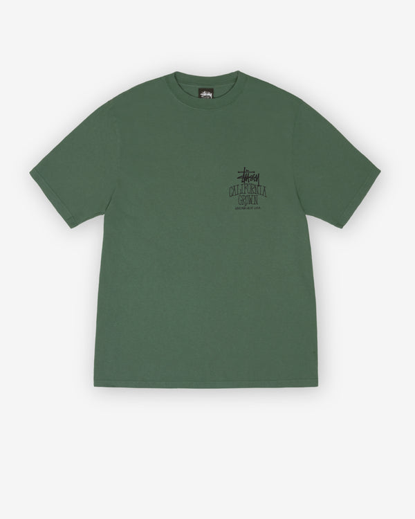 Stüssy - Men's Cali Grown Pig. Dyed T-Shirt - (Pine)