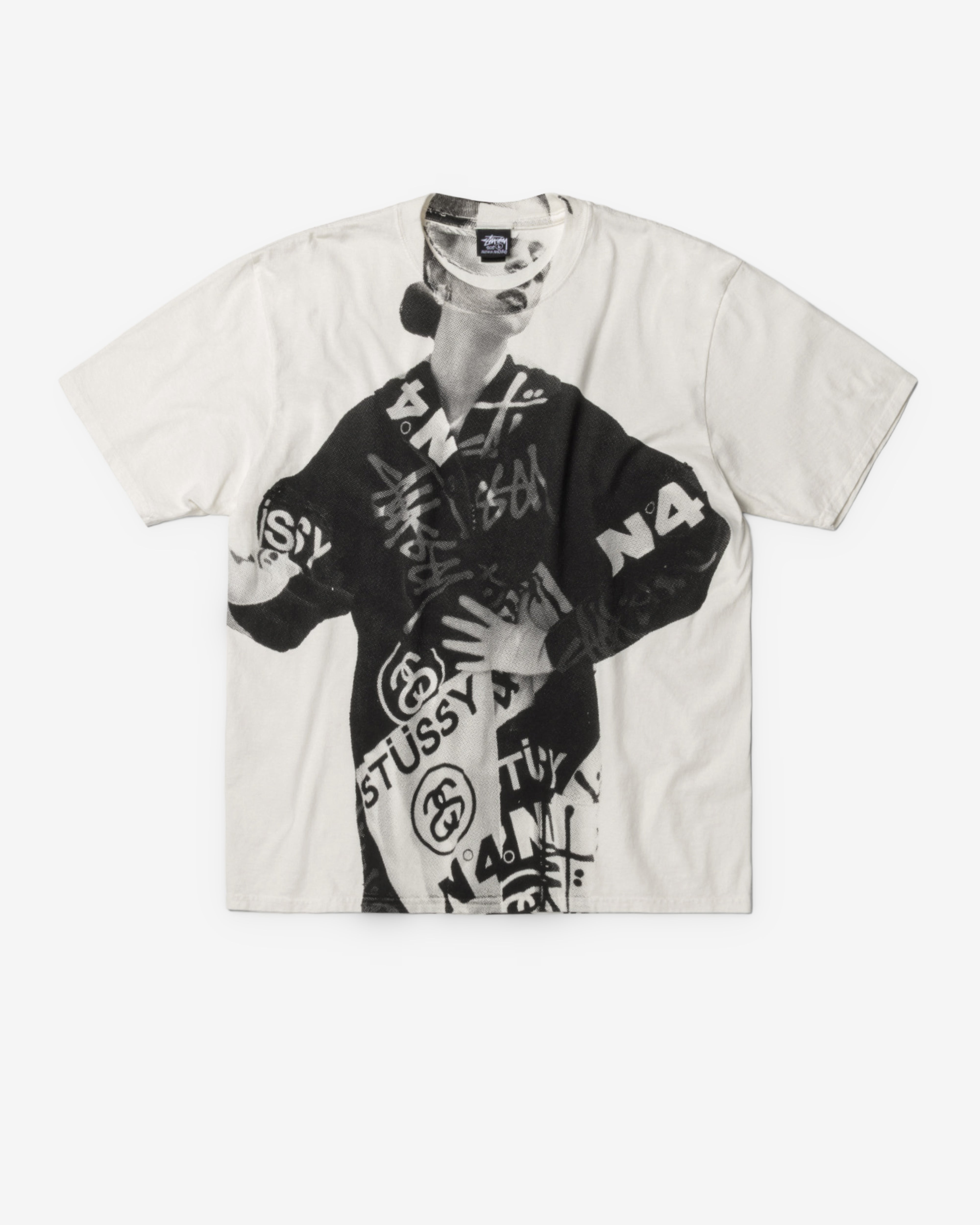 Stüssy: Men's Lady Paris Pigment Dyed T-Shirt (Natural) | DSMNY E-SHOP Stüssy: Men's Lady Paris Pigment Dyed T-Shirt (Natural) | DSMNY E-SHOP