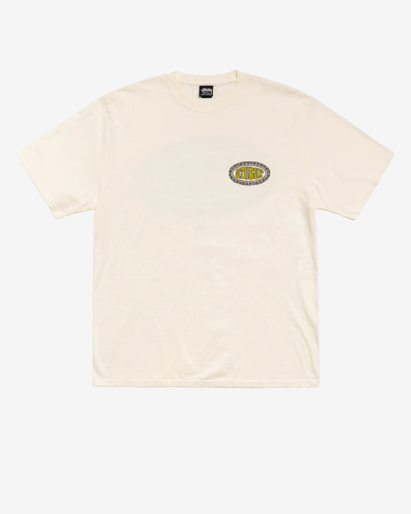 Stüssy  - Men's Tile Oval Pig. Dyed T-Shirt - (Natural)