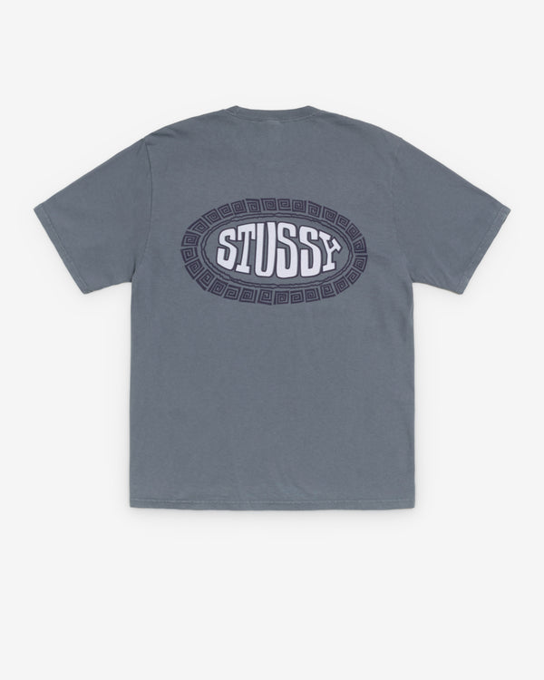Stüssy  - Men's Tile Oval Pig. Dyed T-Shirt - (Navy)