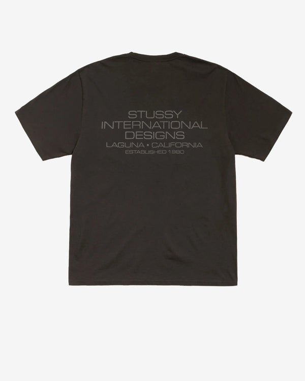 Stüssy - Men's International Design Pig Dyed T-Shirt - (Faded Black)